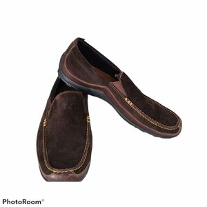 Cole Haan Brown Suede and Leather Loafers Sz 11.5
